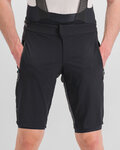 SPORTFUL Pantaloni scurți de ciclism fără bretele - SUPERGIARA - negru