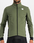 SPORTFUL Jachetă rezistentă la vânt de ciclism - NEO SOFTSHELL - verde/negru