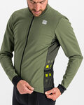 SPORTFUL Jachetă rezistentă la vânt de ciclism - NEO SOFTSHELL - verde/negru