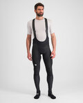 SPORTFUL Pantaloni de ciclism lungi cu bretele - TOTAL COMFORT - negru