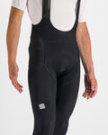 SPORTFUL Pantaloni de ciclism lungi cu bretele - TOTAL COMFORT - negru