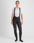 SPORTFUL Pantaloni de ciclism lungi cu bretele - BODYFIT CLASSIC - negru