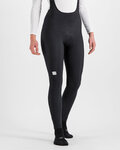 SPORTFUL Pantaloni de ciclism lungi cu bretele - BODYFIT CLASSIC - negru