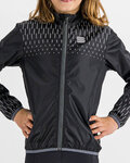 SPORTFUL Jachetă rezistentă la vânt de ciclism - KID REFLEX - negru