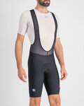 SPORTFUL Pantaloni scurți de ciclism cu bretele - FIANDRE PRO LIGHT - negru