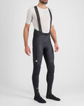 SPORTFUL Pantaloni de ciclism lungi cu bretele - FIANDRE - negru