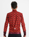 SPORTFUL Jachetă termoizolantă de ciclism - PIXEL - roșu/maro