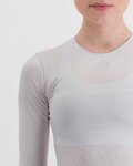 SPORTFUL Tricou de ciclism cu mânecă lungă - MIDWEIGHT - alb
