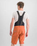 SPORTFUL Pantaloni scurți de ciclism fără bretele - CLIFF GIARA - portocaliu