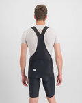 SPORTFUL Pantaloni scurți de ciclism cu bretele - BODYFIT CLASSIC - negru