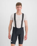 SPORTFUL Pantaloni scurți de ciclism cu bretele - BODYFIT CLASSIC - negru
