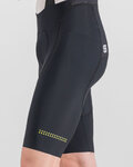 SPORTFUL Pantaloni scurți de ciclism cu bretele - BODYFIT CLASSIC - negru/auriu