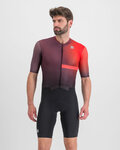 SPORTFUL Salopetă de ciclism - BOMBER - negru/mov