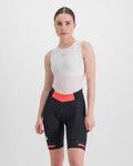 SPORTFUL Pantaloni scurți de ciclism fără bretele - NEO - negru/roșu