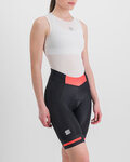 SPORTFUL Pantaloni scurți de ciclism fără bretele - NEO - negru/roșu