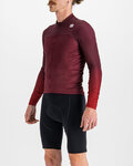 SPORTFUL Tricou de cilism pentru iarnă cu mânecă lungă - BODYFIT PRO - bordo