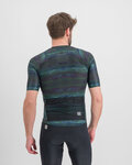 SPORTFUL Tricou de ciclism cu mânecă scurtă - GLITCH BOMBER - negru/multicolor