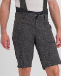 SPORTFUL Pantaloni scurți de ciclism fără bretele - SKY RIDER GIARA - negru