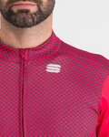 SPORTFUL Tricou de cilism pentru iarnă cu mânecă lungă - CHECKMATE THERMAL - roșu