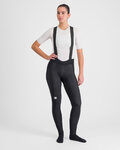 SPORTFUL Pantaloni de ciclism lungi cu bretele - BODYFIT PRO - negru