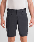 SPORTFUL Pantaloni scurți de ciclism fără bretele - SUPERGIARA - negru