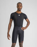 SPORTFUL Pantaloni scurți de ciclism cu bretele - FIANDRE - negru