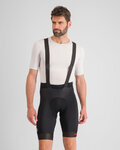 SPORTFUL Pantaloni scurți de ciclism cu bretele - FIANDRE - negru