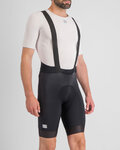 SPORTFUL Pantaloni scurți de ciclism cu bretele - FIANDRE - negru