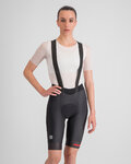 SPORTFUL Pantaloni scurți de ciclism cu bretele - FIANDRE W - negru