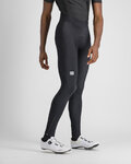 SPORTFUL Pantaloni de ciclism lungi cu bretele - FIANDRE - negru