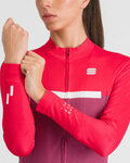 SPORTFUL Tricou de cilism pentru iarnă cu mânecă lungă - PISTA THERMAL W - roz