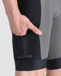 SPORTFUL Pantaloni scurți de ciclism cu bretele - SUPERGIARA 2 - gri/negru