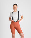 SPORTFUL Pantaloni scurți de ciclism cu bretele - PULSE - portocaliu