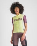 SPORTFUL Tricou de ciclism cu mânecă scurtă - SUPERGIARA LOGO W - galben/bordo