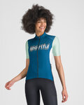 SPORTFUL Tricou de ciclism cu mânecă scurtă - SUPERGIARA LOGO W - albastru/verde