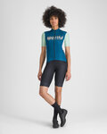 SPORTFUL Tricou de ciclism cu mânecă scurtă - SUPERGIARA LOGO W - albastru/verde