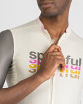 SPORTFUL Tricou de ciclism cu mânecă scurtă - SUPERGIARA 2 - fildeş/gri
