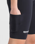 SPORTFUL Salopetă de ciclism - G-SUIT - negru/mov