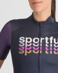 SPORTFUL Tricou de ciclism cu mânecă scurtă - SUPERGIARA LOGO 2 - albastru/mov