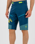 KARPOS Pantaloni scurți de ciclism fără bretele - RAPID BAGGY - albastru/verde