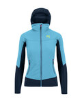 KARPOS Jachetă rezistentă la vânt de ciclism - LAVAREDO W - albastru deschis/albastru