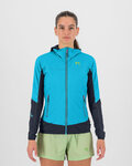 KARPOS Jachetă rezistentă la vânt de ciclism - LAVAREDO W - albastru deschis/albastru