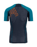 KARPOS Tricou de ciclism cu mânecă scurtă - LAVAREDO - negru/albastru