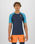 KARPOS Tricou de ciclism cu mânecă scurtă - LAVAREDO - negru/albastru