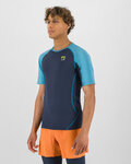 KARPOS Tricou de ciclism cu mânecă scurtă - LAVAREDO - negru/albastru