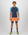 KARPOS Tricou de ciclism cu mânecă scurtă - LAVAREDO - negru/albastru