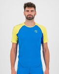 KARPOS Tricou de ciclism cu mânecă scurtă - LAVAREDO - albastru/galben