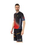 KARPOS Tricou de ciclism cu mânecă scurtă - JUMP - roșu/negru