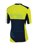 KARPOS Tricou de ciclism cu mânecă scurtă - VERVE - galben/albastru