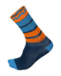 KARPOS Șosete clasice de ciclism - VERVE - albastru/portocaliu
